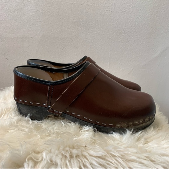 VINTAGE brown clog shoes - Picture 4 of 8